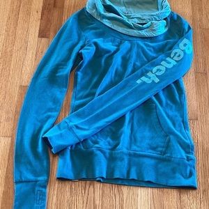 Bench cowl neck sweater with thumb holes